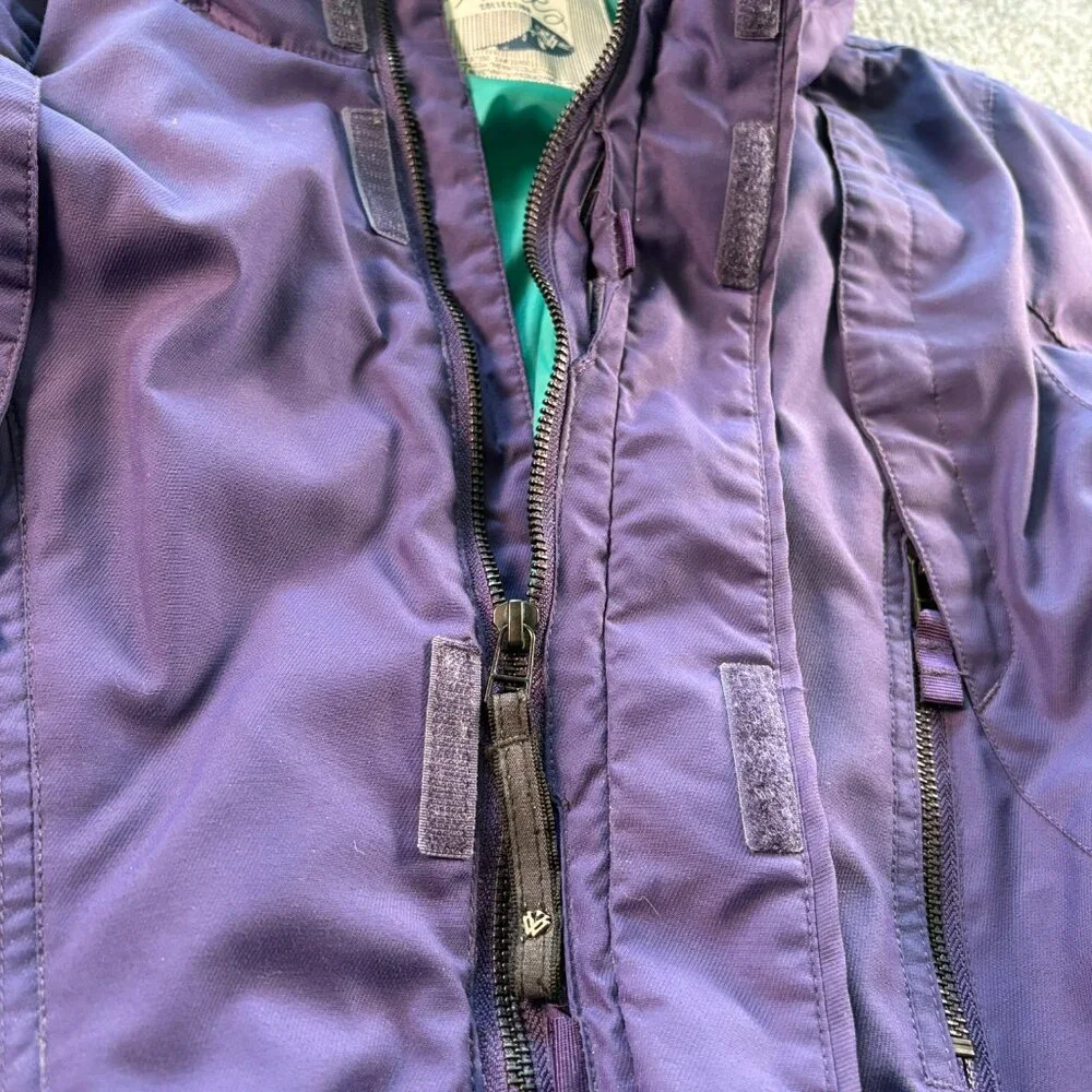 Burton The White Collection Women's Ski Parka Jacket Purple Full Zip Size Medium - Picture 5 of 11